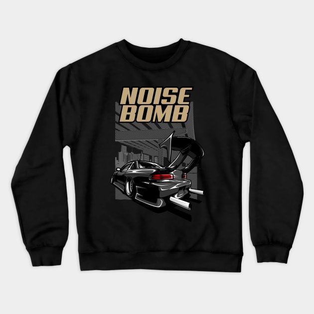 Nissan Silvia Noise Bomb Crewneck Sweatshirt by racingfactory